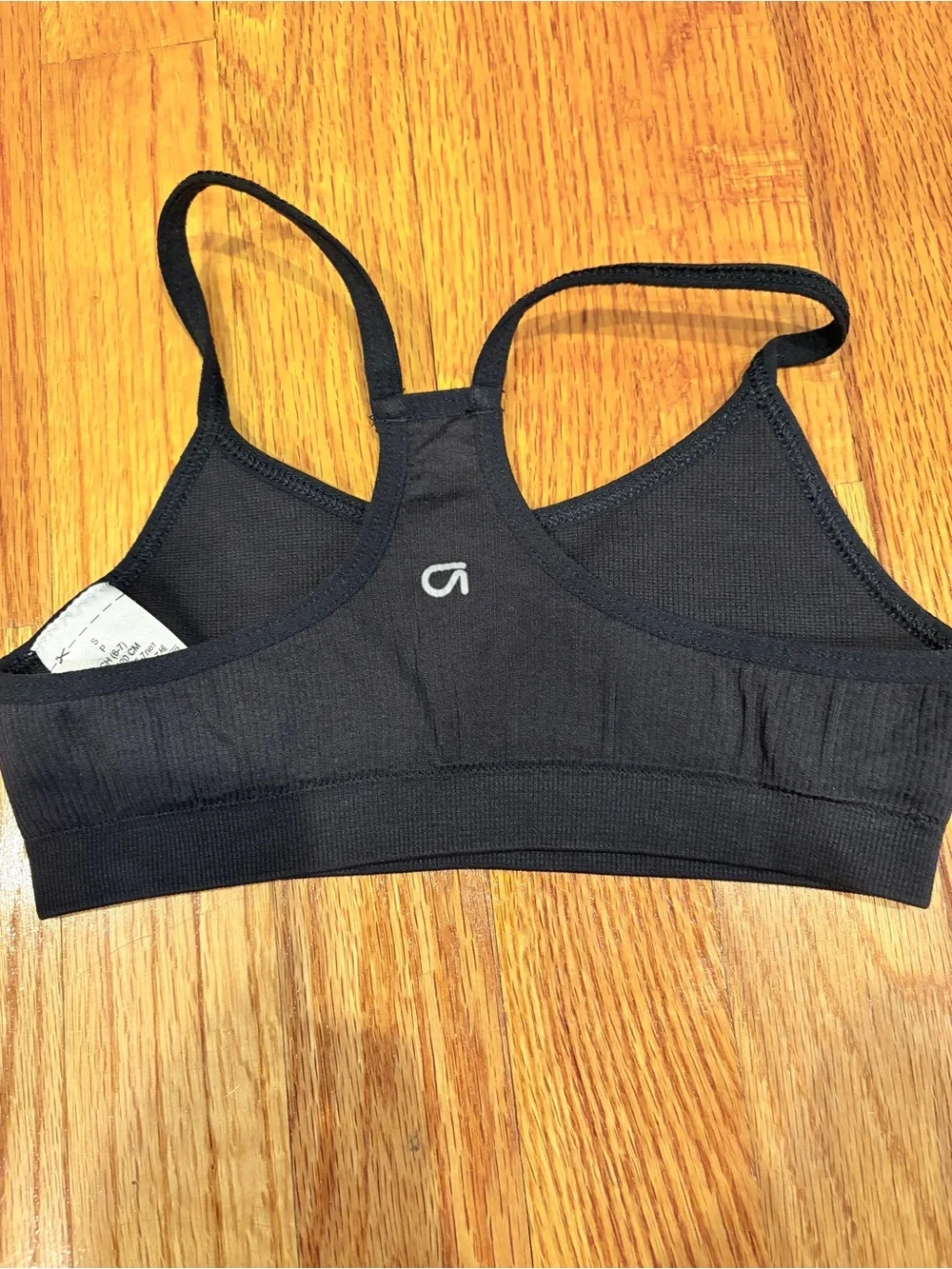 GAP Black Racerback Seamless Sports Bra